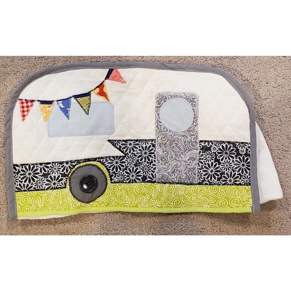 Quilted Appliqued Small Appliance Cover Camper Cottage Home Decor